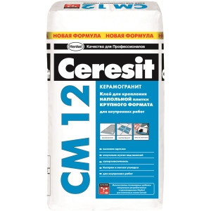 Клей для напольных плит и керамогранита Ceresit CM-12 25 кг