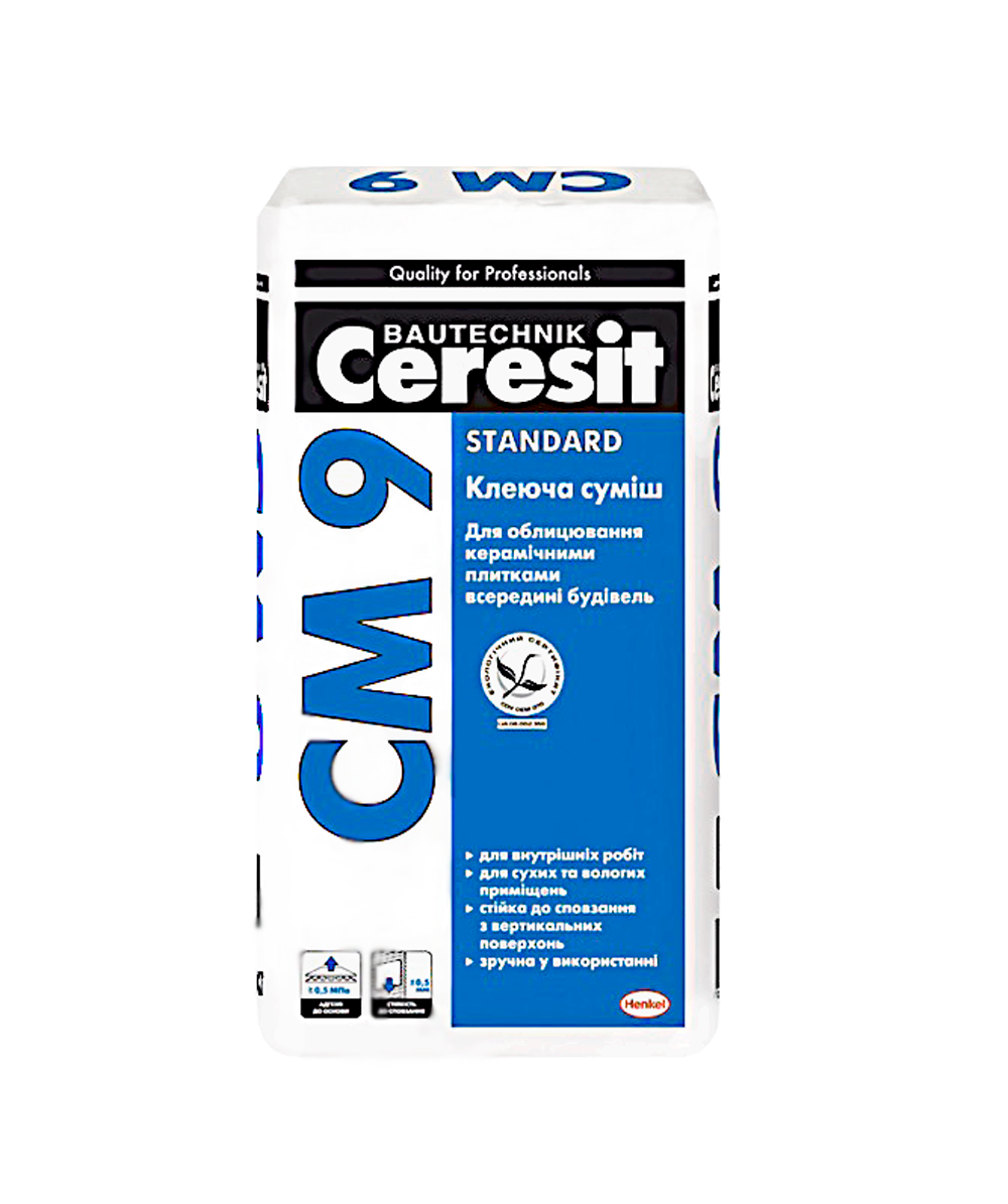 Клей для плитки Ceresit CM-9 25 кг