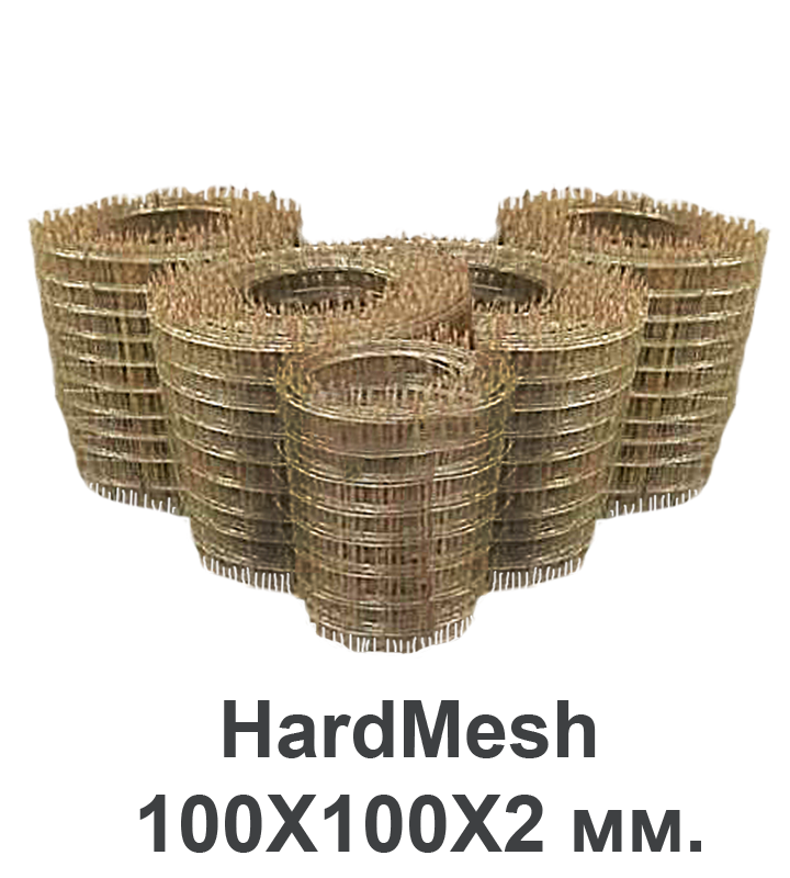 Стеклопластиковая кладочная сетка HardMesh 100X100X2 мм.