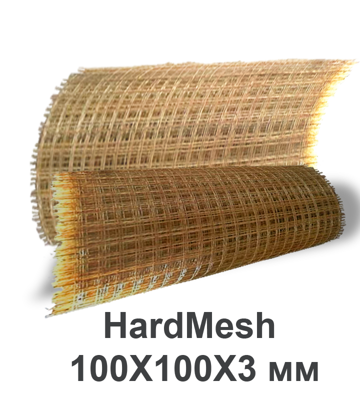 Стеклопластиковая кладочная сетка HardMesh 100X100X3 мм