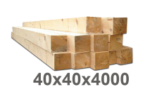 Купить брус деревянный строительный 40*40*4000 в Харькове